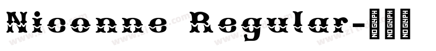 Niconne Regular字体转换